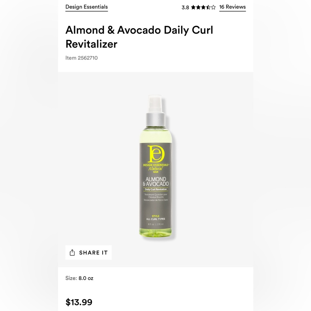 Curly hair products